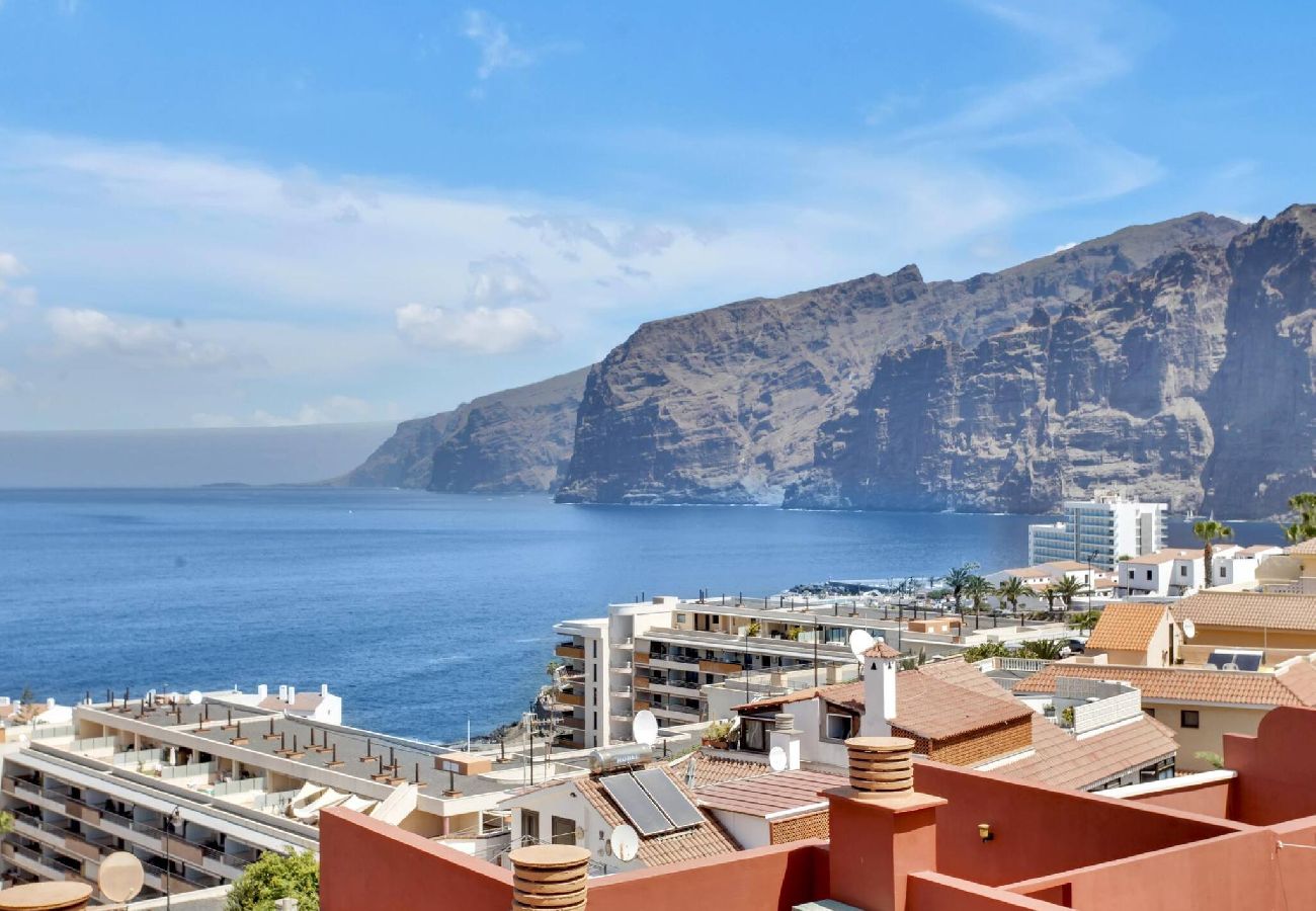 Apartment in Puerto de Santiago - Penthouse The Cliffs, Huge Terrace, Bbq, Air C 